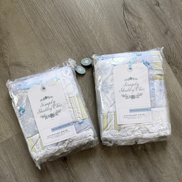 Simply Shabby Chic British Rose Collection Standard pillow shams - 2 - NEW